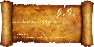 Jankovics Ilona névjegykártya